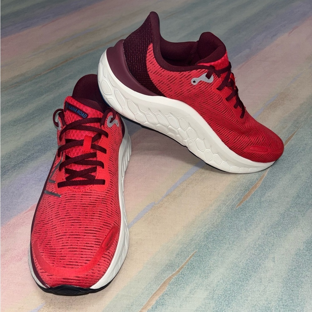 New Balance Shoes Mens size 10 Fresh Foam x Kaiha Road Red White Chunky Road - Picture 3 of 9
